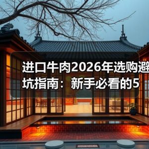 进口牛肉2026年选购避坑指南：新手必看的5个挑选技巧与产地对比