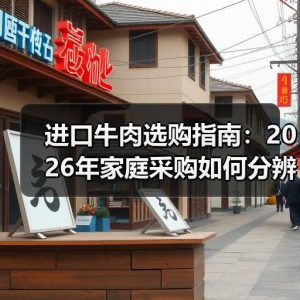 进口牛肉选购指南：2026年家庭采购如何分辨原切与调理肉